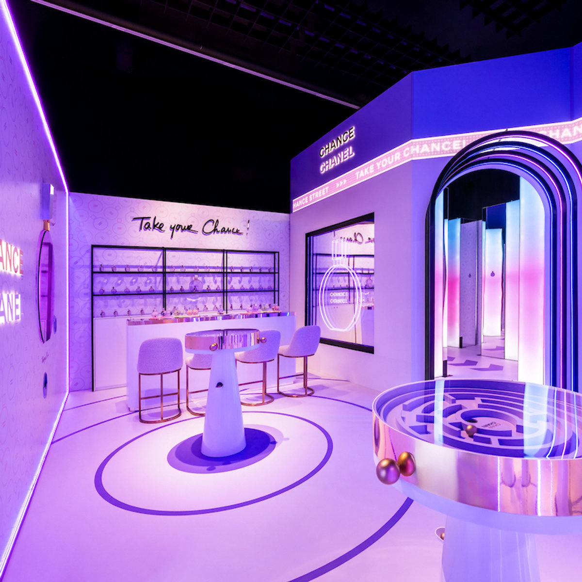 Chanel Chance fragrance London pop-up — experiential marketing campaign