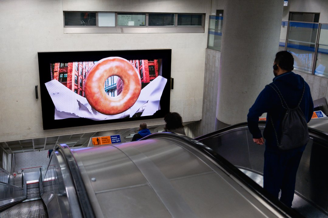New York Bakery Co 3D anamorphic campaign