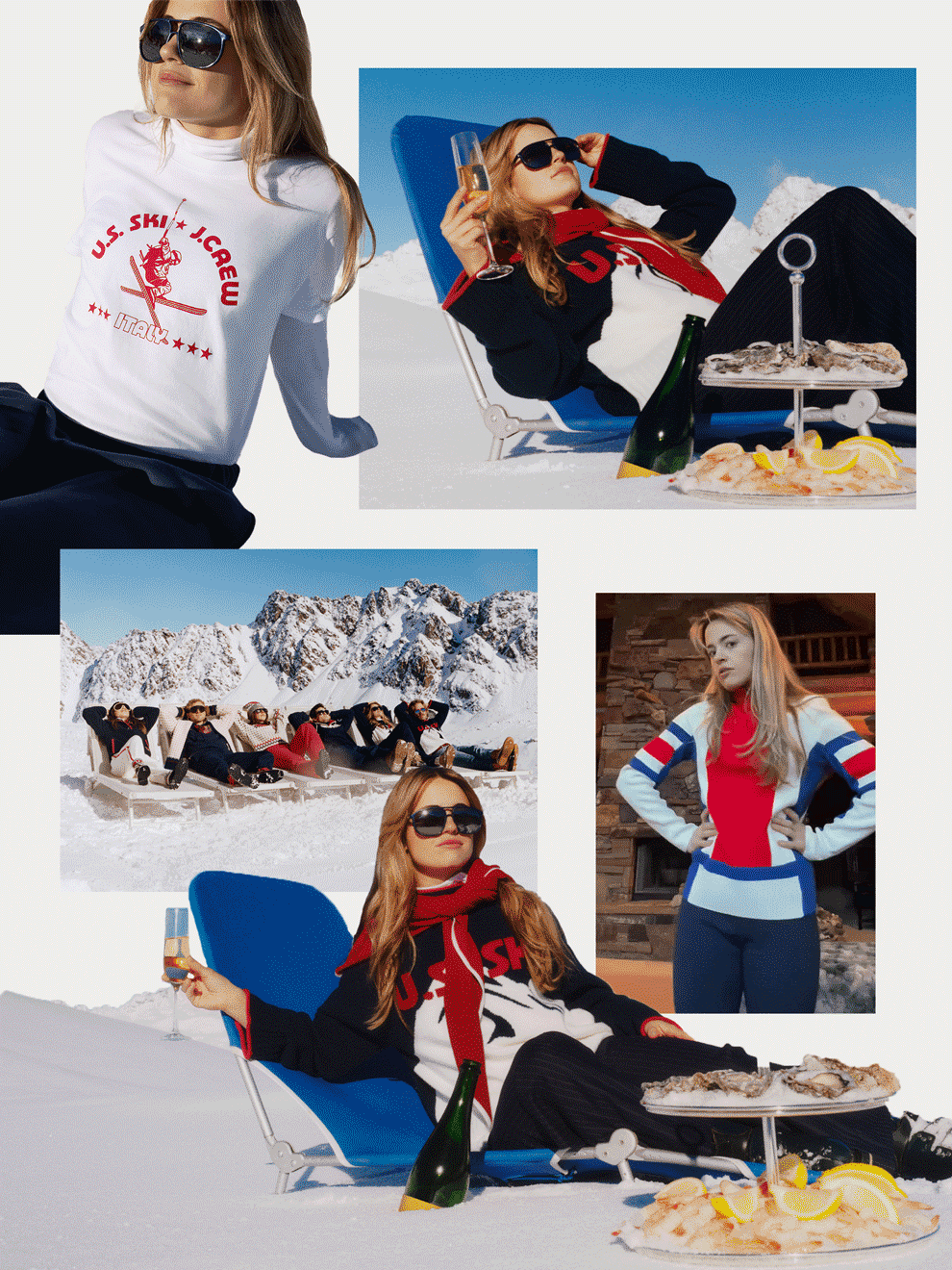 J.Crew US Ski and Snowboard Alpine collection creator marketing campaign
